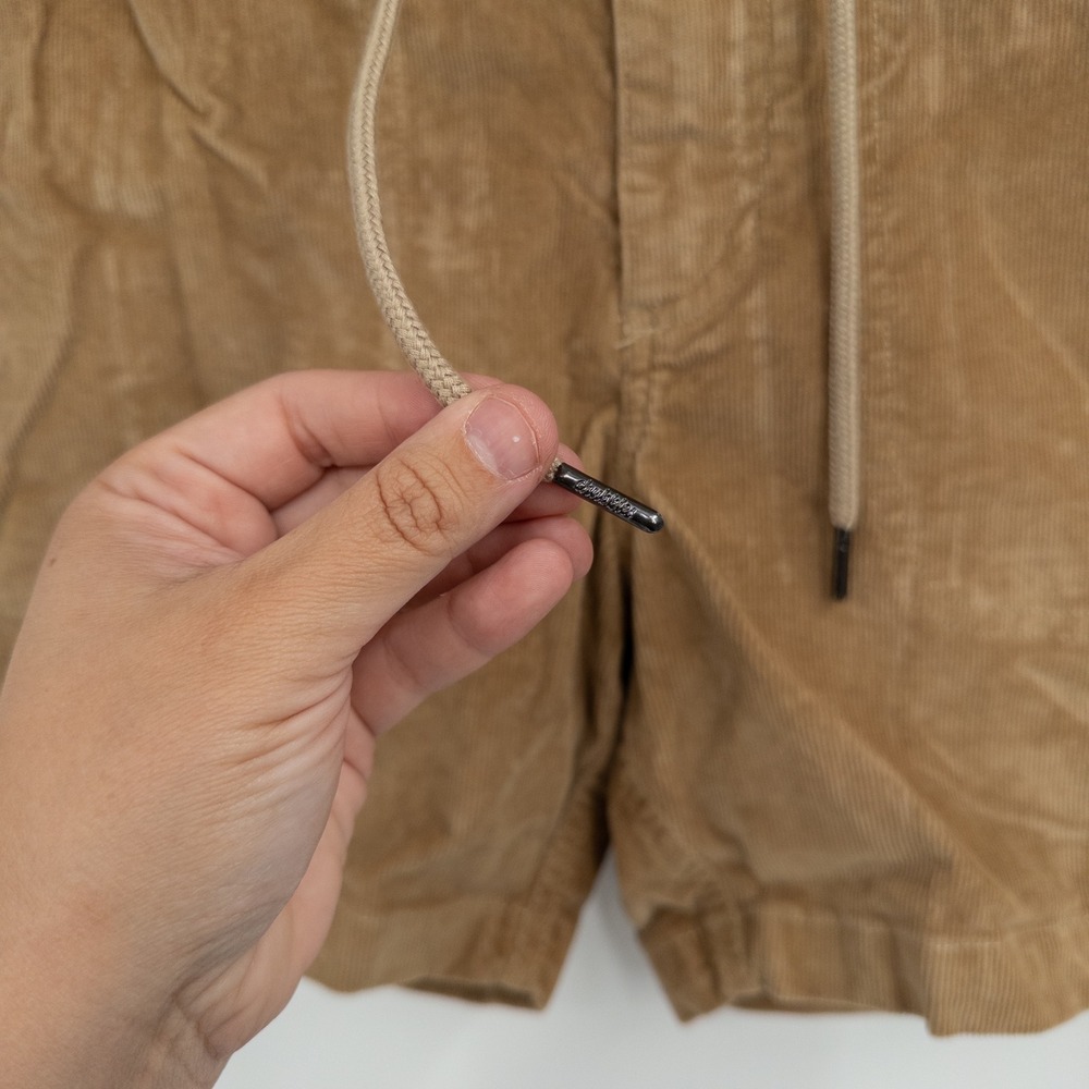 Chubbies Corduroy Shorts Mens M Tan 5.5 Inseam Drawstring Prep Retro Casual - Picture 3 of 8